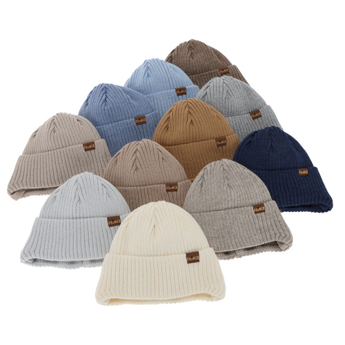 Chlapecká zimní čiapka, zaväzovacia, s merino vlnou, camel, Puser
