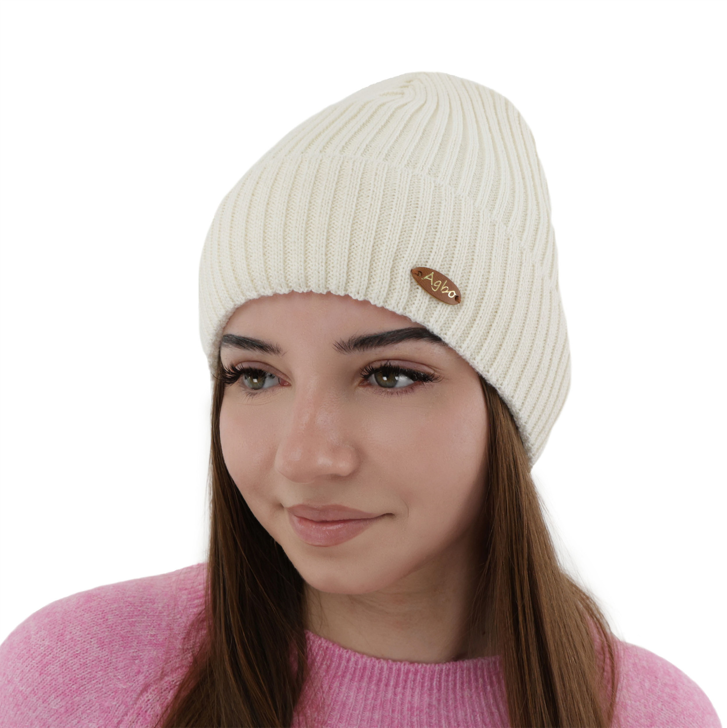 Dámská zimní čiapka, čierna, s merino vlnou Shila