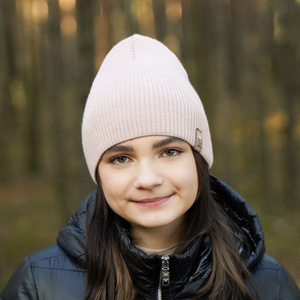 Dievčenská zimná čiapka fialová Elvina