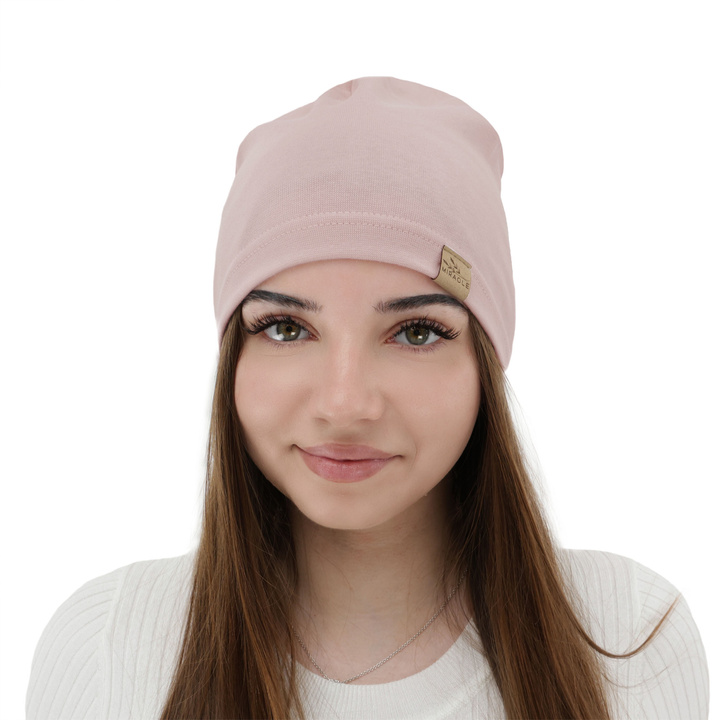 Dámska jesenná/jarná čiapka bavlnená růžová Brema